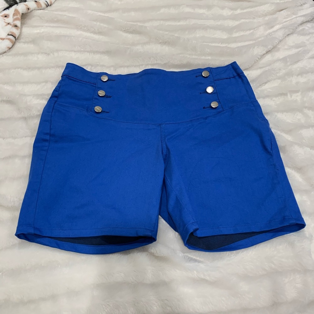 Vibrant blue Venus high waisted shorts